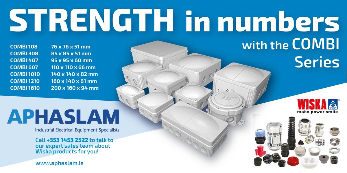 #APHaslam, #Wiska, #Combi, #Combi308, #JunctionBoxes