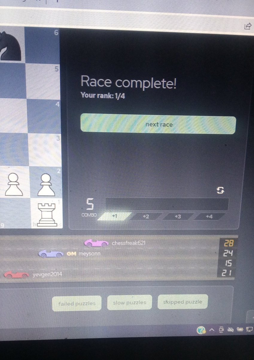 pythoncodess's tweet image. Beating a gm in puzzle racer🐐🐐🐐
😂😂😂
#chess #chessdrama #hansniemann #magnuscarlsen