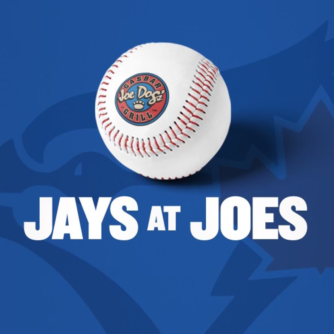 JoeDogsGasBar's tweet photo. Watch the Jays at Joes ⚾️
🐦 TODAY at 4:07pm - Jays take on the Mariners!

#jaysatjoes #burlon #dtburlon #bluejaybaseball #letsgojays #nextlevel #octoberrise https://t.co/24qMUno0Si