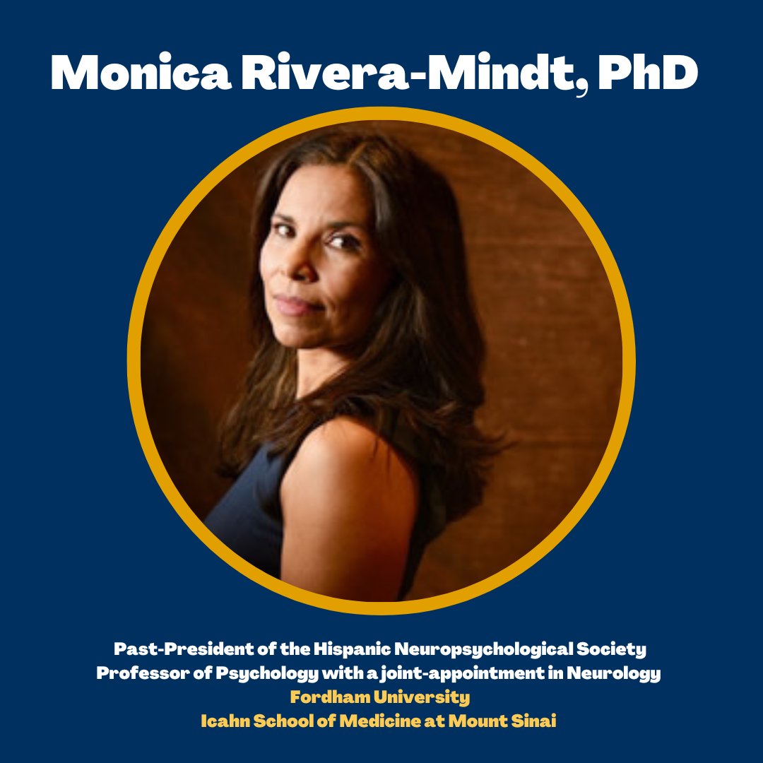 robertturnerphd's tweet photo. As we continue to celebrate National #HispanicHeritageMonth, the @RWTurnerLab would like to highlight @DrRiveraMindt, Past-President of @HispanicNS and Professor of Psychology & Clinical Neuropsychologist @FordhamNYC and @IcahnMountSinai.
#HispanicResearch #LatinxResearch https://t.co/U2RyQ4Ej0L