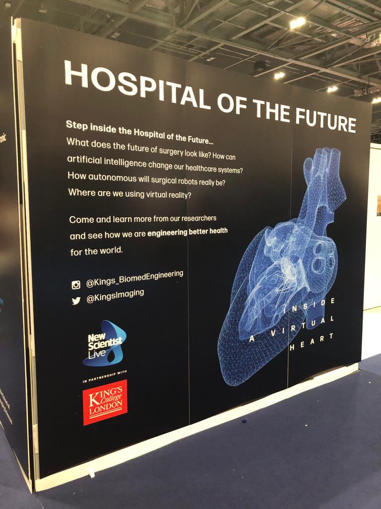 CydarMedical's tweet photo. We are excited to be part of #New#ScientistLive as part of the hospital of the future. Dr @rc001 PI of the ARIA study inspiring the next generation of scientists and engineers. #ARIAstudy #RCT #inspiringthenextgeneration https://t.co/dKcqKrMNeZ