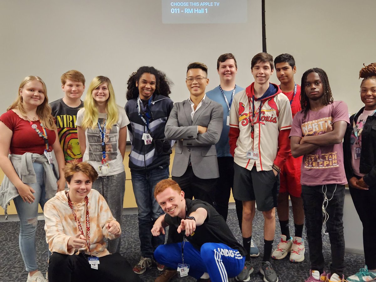 LSMN_TECC's tweet photo. Thank you so much Jacob Vu for visiting Lewisville and talking to our students! We loved showing you around our new studio!

#lisd_cte @lisdcte @LewisvilleISD https://t.co/Q7TVyB3erW