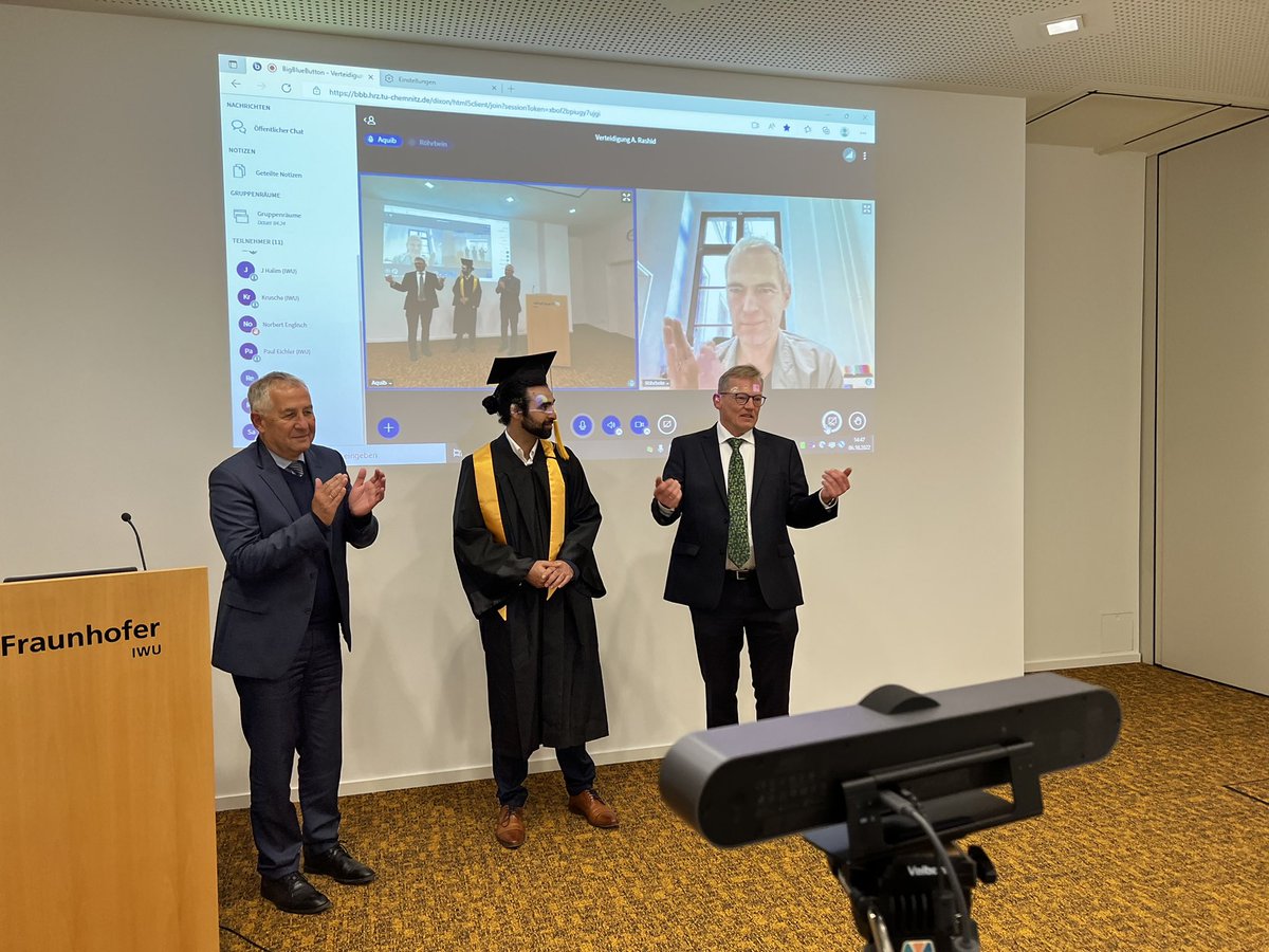 Congratulation Aquip Rashid-PhD from <a href="/TUChemnitz/">TU Chemnitz</a> Professur Technische Informatik <a href="/WolframHardt/">Prof. Dr. Dr. h. c. Wolfram Hardt</a> in Cooperation with <a href="/Fraunhofer_IWU/">Fraunhofer IWU</a>