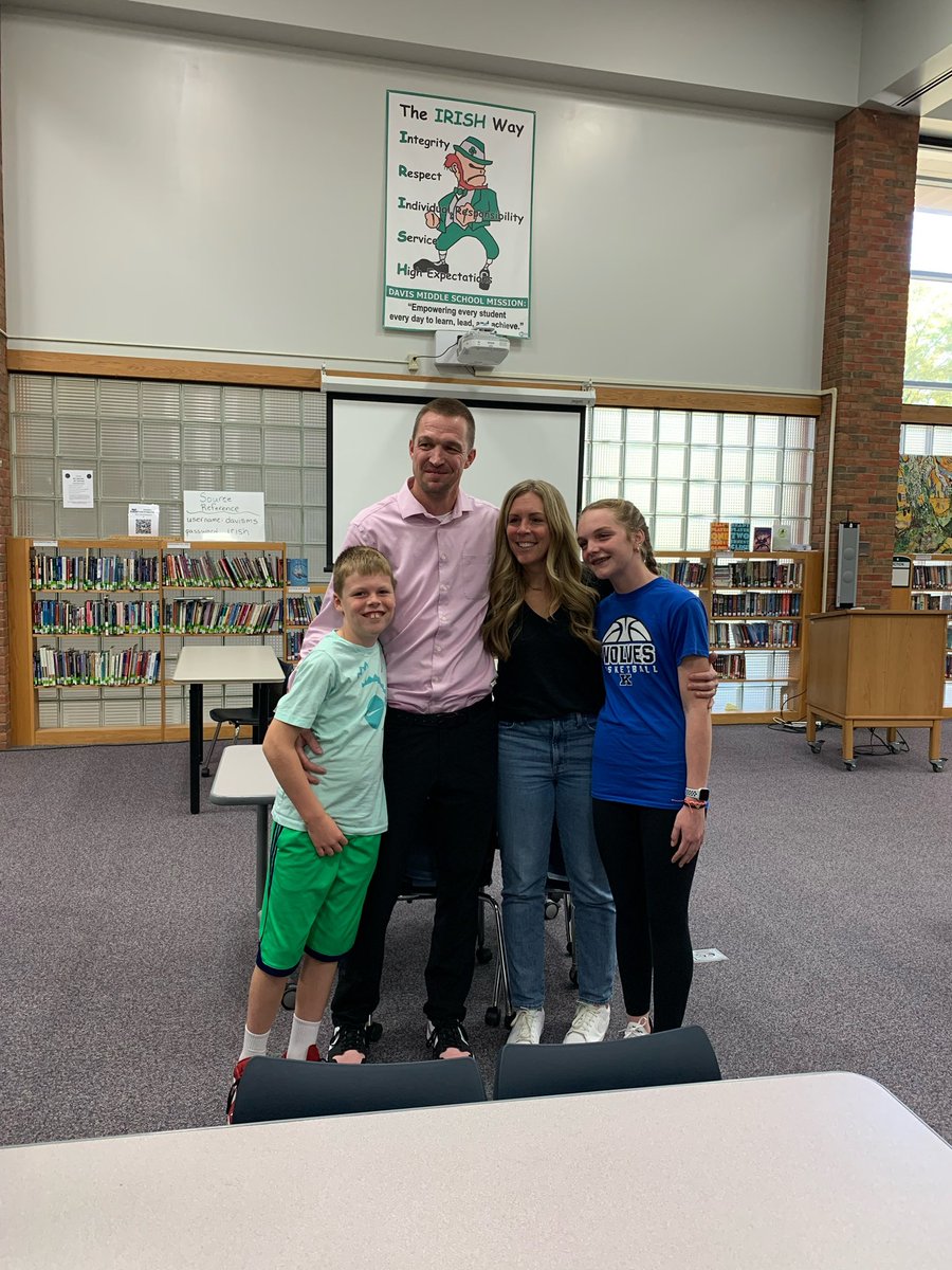 DMSIrish's tweet photo. Congratulations to our very own Mr. Pete Walker for being nominated and chosen for a Golden Shamrock Award!! Mr. Walker was nominated by a group of students. We are so proud that you represent DMS! #WeAreDavis #LivingTheIrishWay https://t.co/G02MiGllc9