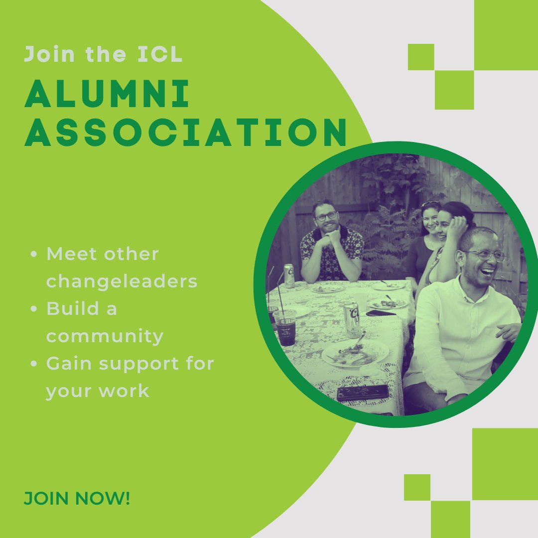 ichangeleaders's tweet photo. The Institute for Change Leaders was established to teach the skills that organizers need to win social change. But once training is over, how can you stay involved?

Join our Alumni Association to earn perks and a whole connection of changeleaders!  https://t.co/h035spOaB1 https://t.co/Ftvx9ooUTs