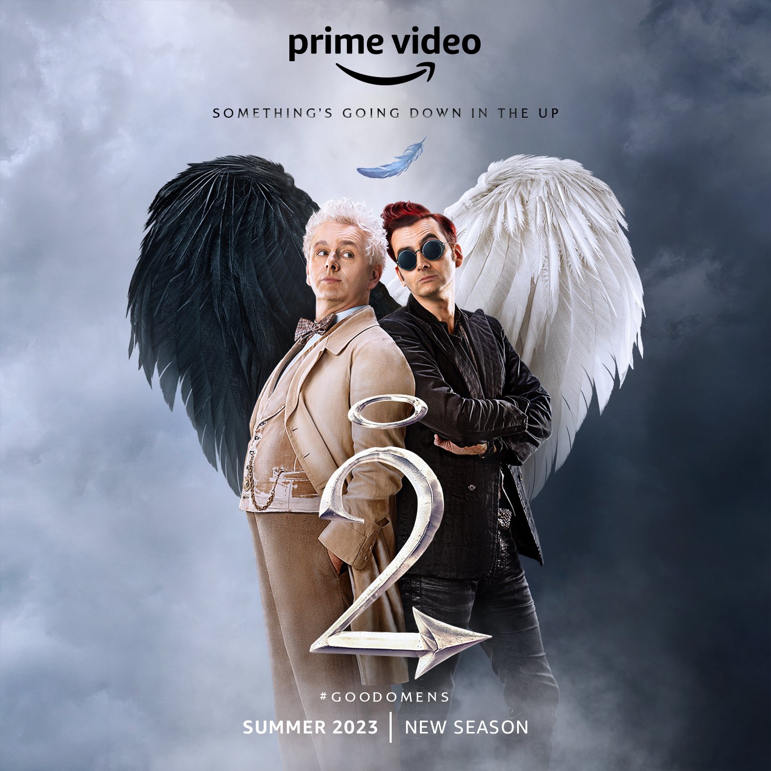 Michael Sheen & David Tennant in nieuwe Good Omens S2 poster op Amazon Prime Video