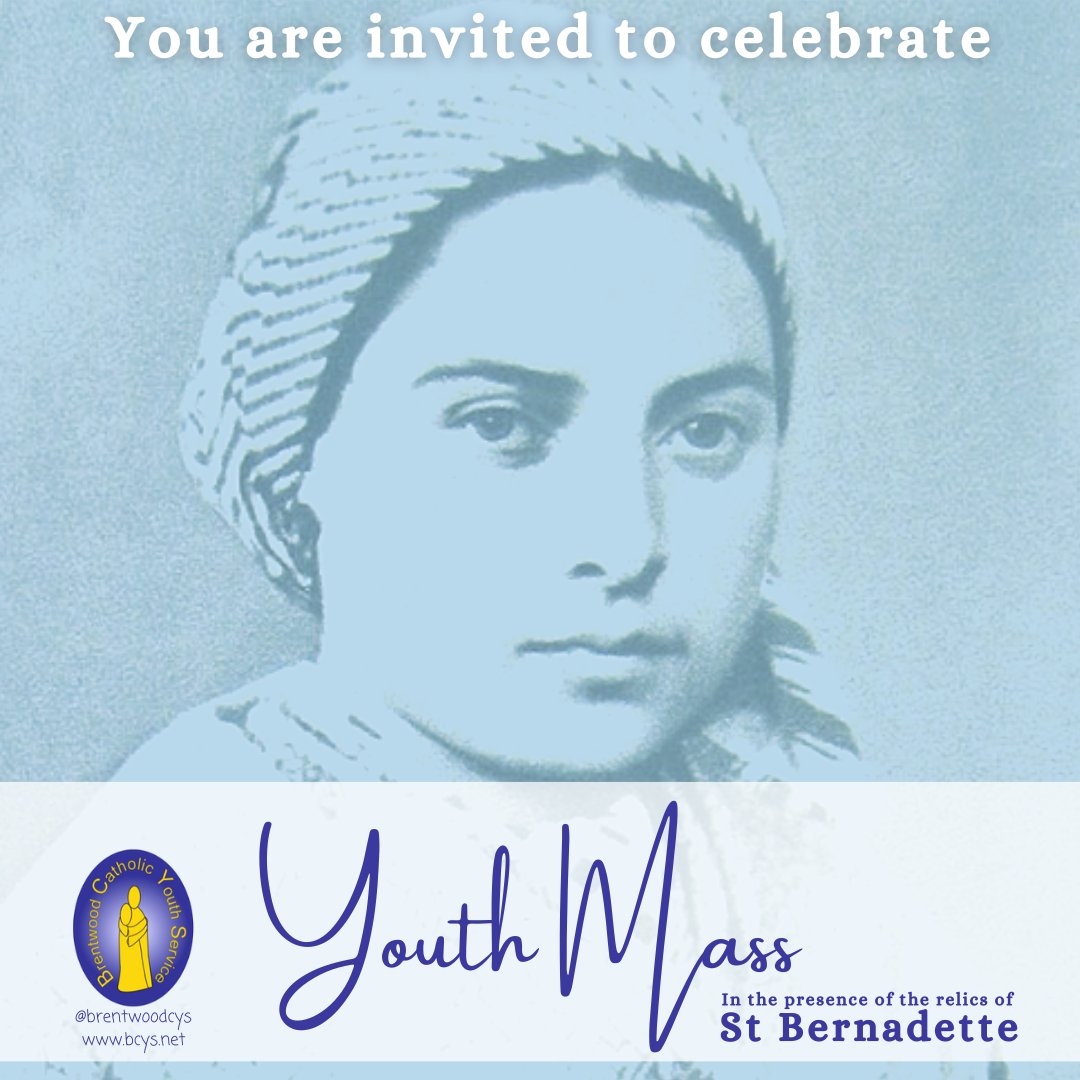 Sunday 16th October, Brentwood Cathedral, 6:30pm

Wear your “Brentwood Blues” and rekindle the spirit of Lourdes!

Bishop Alan will preside, with Fr Dominic preaching.

As always, absolutely anyone is very welcome.