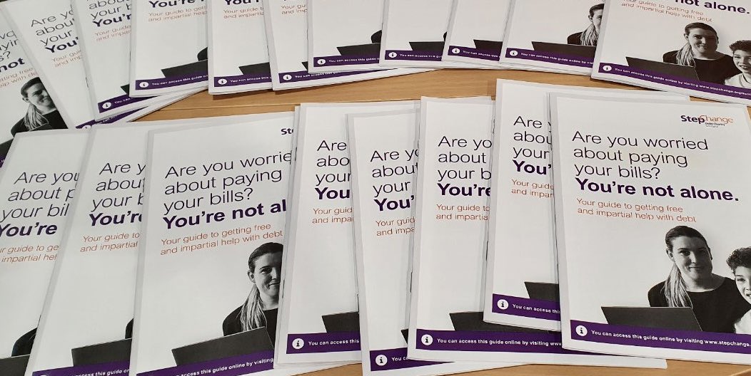 StepChange's tweet photo. We’re all set up in Aberdeen for the #SNP22 conference this weekend! 

We’ll be talking about how we can support people through the cost of living crisis. 

👋 If you’re visiting, don’t be shy and pop by for a chat on how we can help. https://t.co/EtIjzUz1k2