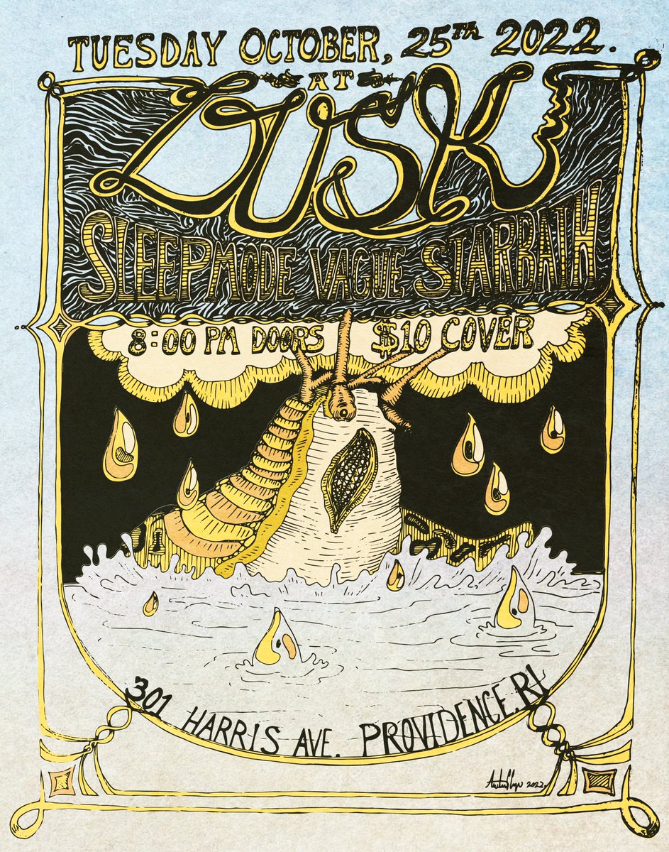 StarBathBand's tweet photo. We are stoked to announce this lineup at Dusk in Providence with our friends Sleep Mode and Vague.

Come rock out with us!

#liveperformance #livemusic #musicflyer #rockmusic https://t.co/qJQet4qXfC