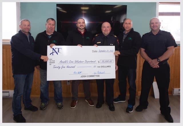 ACFDNL's tweet image. A special Thank you to IMTT/ NTL for the extremely appreciated donation to the ACFD of $25,000 towards the purchase of a rescue vehicle. President Paul Durdle was proud to announce that NTL has an injury free working environment for 25 years