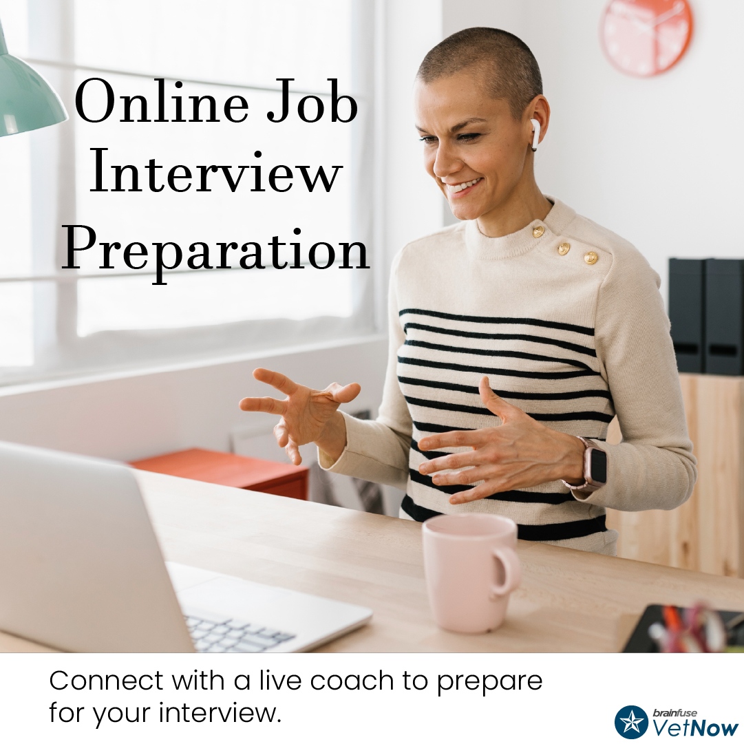 RivFreeLibrary's tweet photo. Veterans bring something unique to every interview, military experience. To get personalized help preparing for your interview, connect with a #VetNow interview coach. Visit https://t.co/LF4GuFJ5PG. #VeteranInterview #CivilianCareer #InterviewPreparation #BrainfuseCommunity https://t.co/bUUS6yvAYo