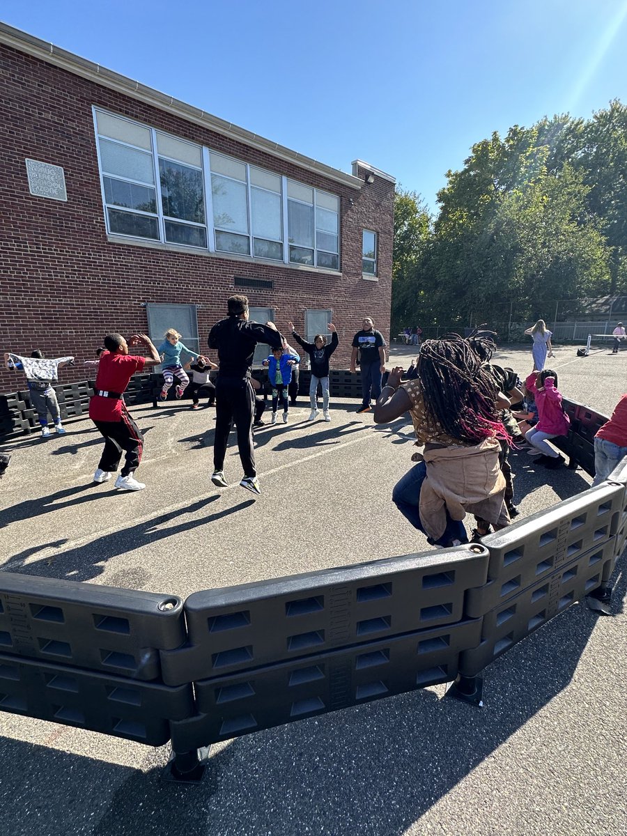 Karate demonstration and talk about self discipline! Sharp students Really enjoyed it!