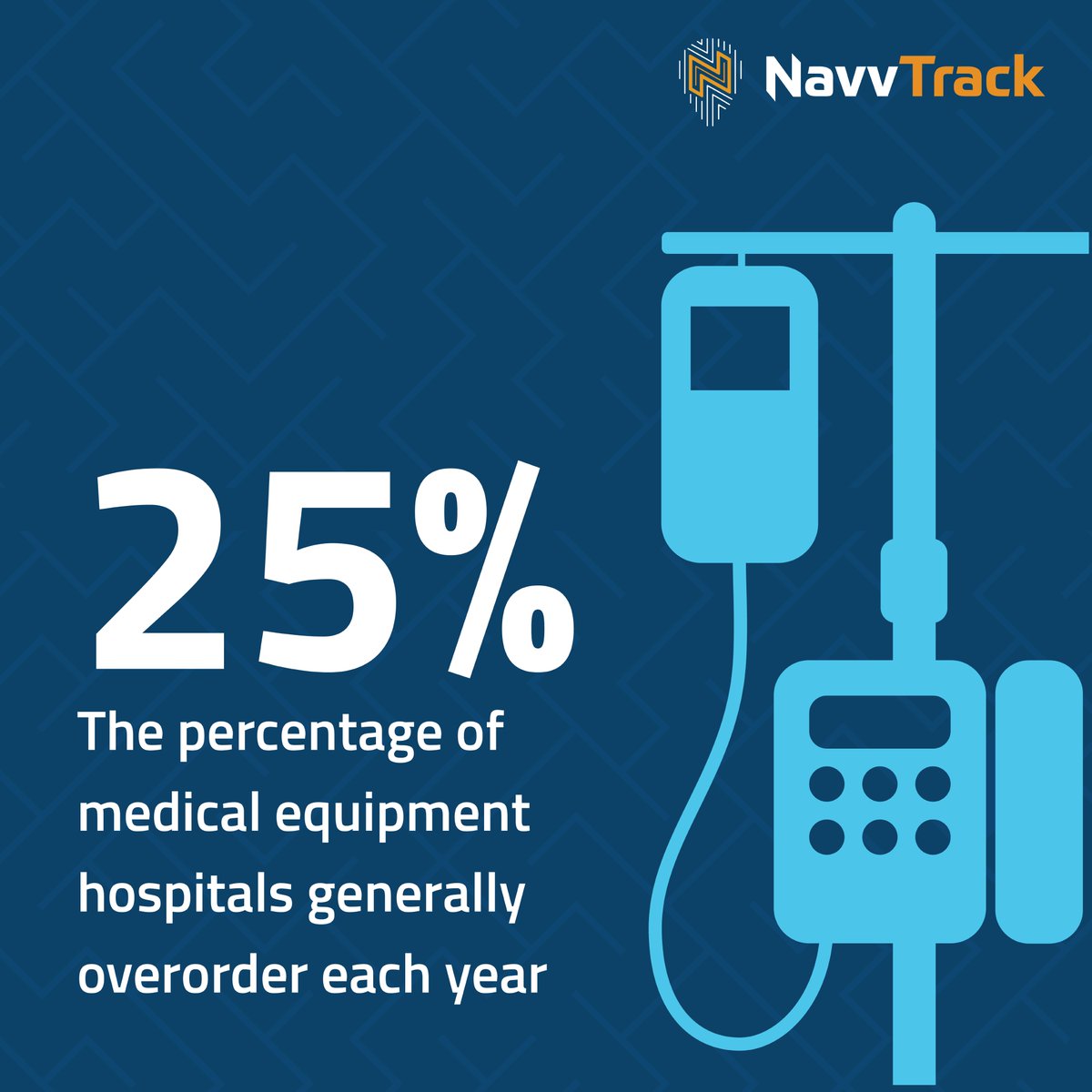 NavvTrack's tweet image. Don't burn the budget overordering medical equipment. Improve utilization rates on existing equipment and reduce unnecessary purchases with NavvTrack Asset Tracking.

#NavvTrack #RTLS #assettracking #digitalhealthcare #medicalequipment #LBS #CareTrafficControl