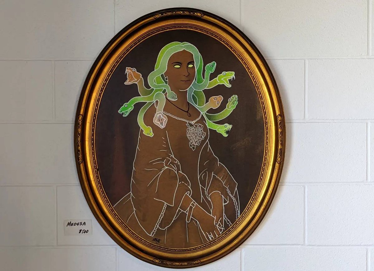 BranchAndBone's tweet image. ✨NEW ARTIST✨

Joshua Feltz a Dayton native and graffiti art lover.    

"I am trying to capture the vibrancy of street art on canvas while also exploring other art forms. Many of my pieces are reworked thrift store finds that call out to me to be reborn as modern art!"