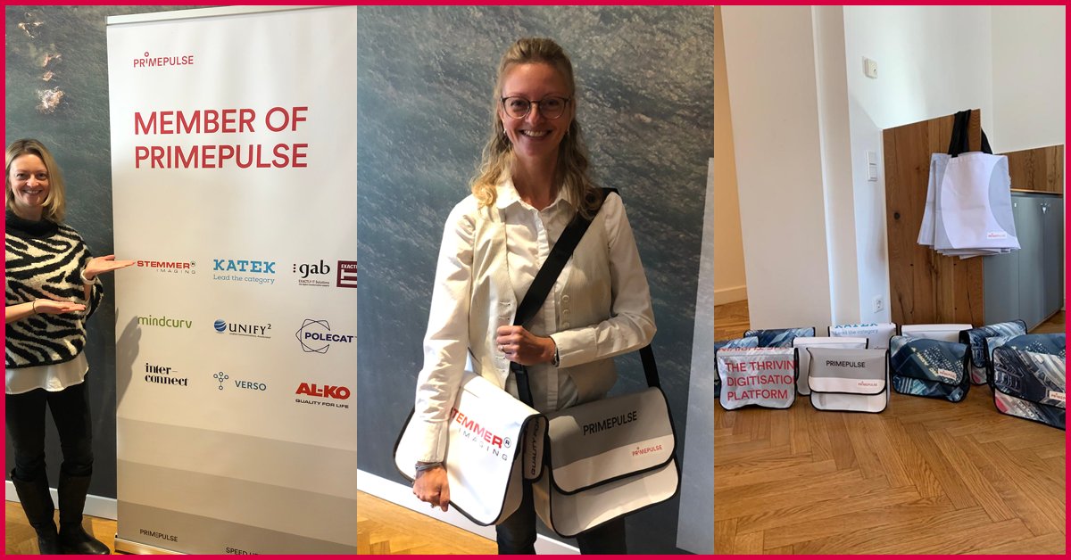 PRIMEPULSE_'s tweet photo. Frühere Eventbanner zu praktischen Taschen recycelt – unser #primepulse #team freut sich über die @Comebags_de 🤩 https://t.co/mlsi0RBHEQ
