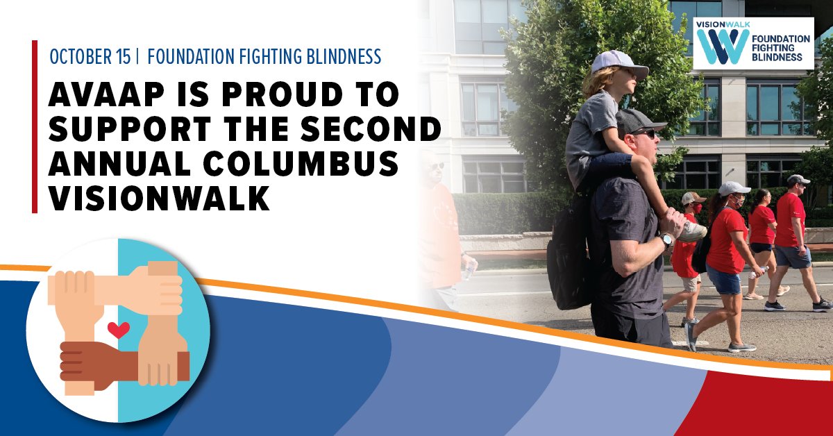 avaap_usa's tweet photo. Passion is the first tenet that the Avaap culture is built upon. We are happy to support the passions of our employees such as Virginia Ryan who volunteers with Foundation Fighting Blindness's Columbus VisionWalk. Avaap is proud to support sight-saving research. #VisionWalkStrong https://t.co/7JQJg1ajTa