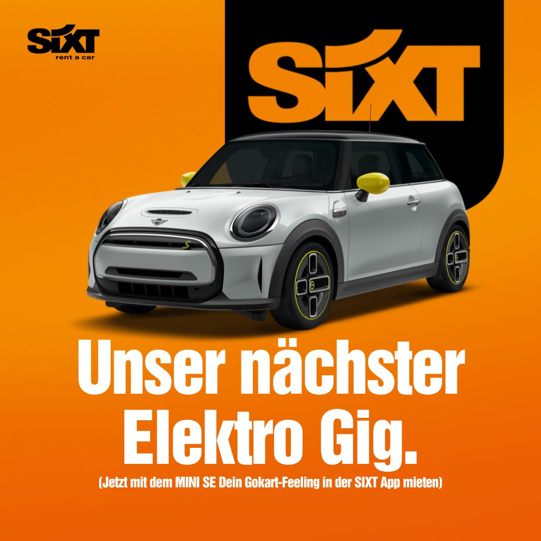 SixtAT's tweet image. Wir verkneifen uns die Wortspiele zum Thema Strom, nachher ist noch jemand geschockt.

Jetzt bis zu 20% auf den MINI SE sichern ➡ sixt.info/mini 
#minise