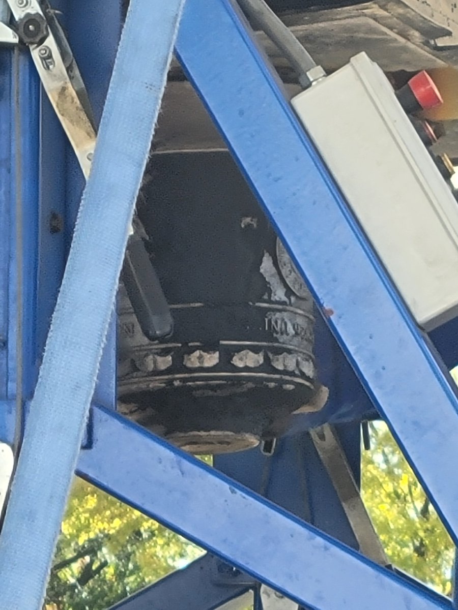 CWUAcademics's tweet photo. The new bells for the carillon are cast and out of the molds. Join @northerniowa tonight to see them and celebrate the start of homecoming weekend! https://t.co/yvqT9N1m5A