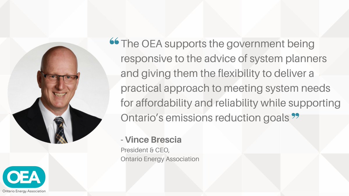 energyontario's tweet image. The OEA supports the @ONgov’s direction today to the @IESO_Tweets. The directive provides a pragmatic approach to decarbonizing Ontario’s #electricitysystem while protecting reliability and affordability. newswire.ca/news-releases/…