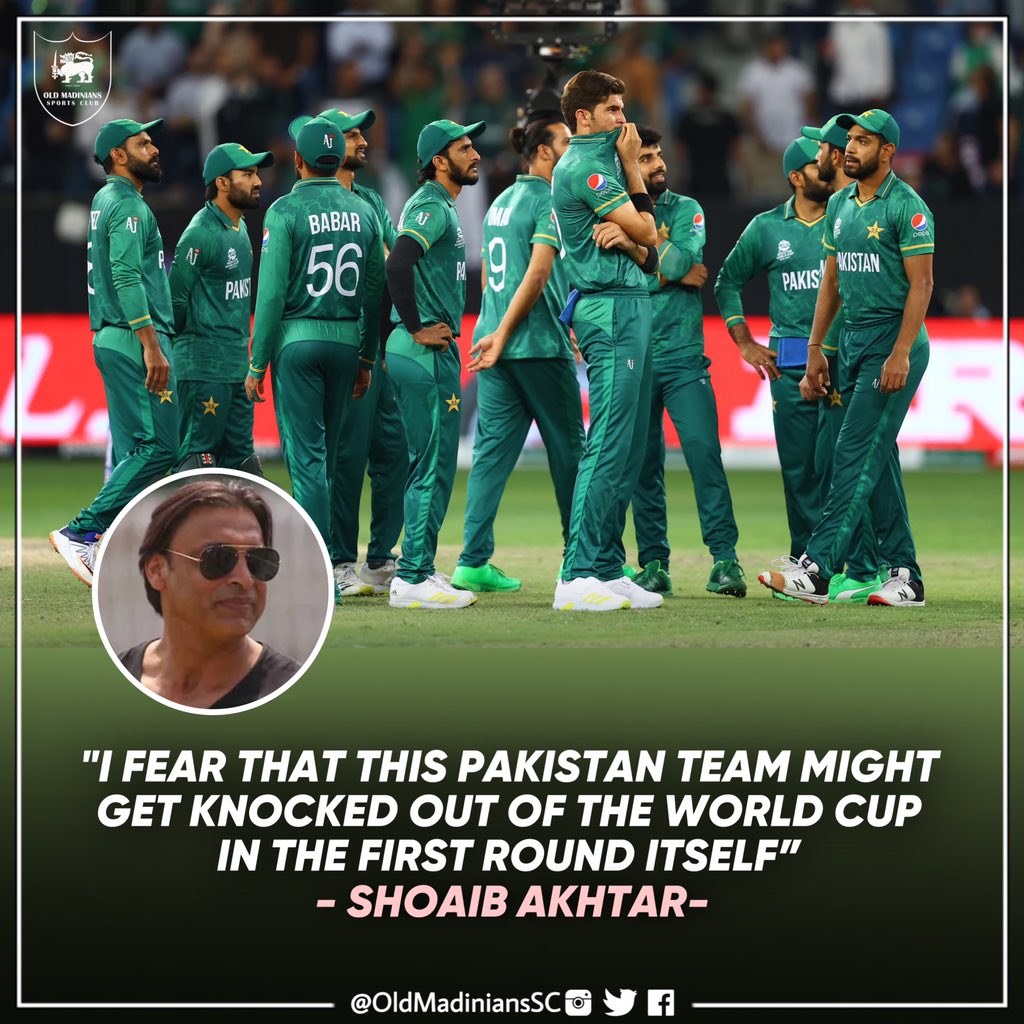 OldMadiniansSC's tweet photo. Shoaib Akhtar has something to say. #T20WorldCup https://t.co/T7ESoU1ik0