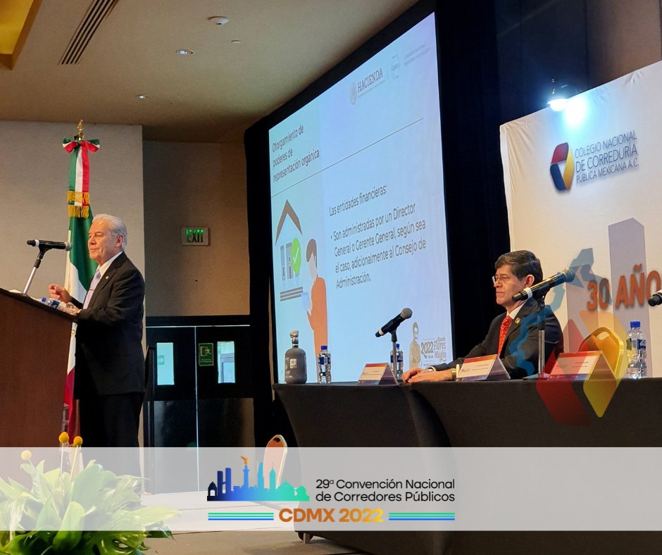 colegio_df's tweet photo. El día de hoy, en el ciclo de conferencias nos honro con su presencia el Dr. Jesús de la Fuente Rodríguez, Presidente de la @cnbvmx, quien amablemente destaco su compromiso con las y los Corredores Públicos de la CDMX.

#cdmx #ConvenciónCorreduría #30añosLeyCorreduría #cdmx2022 https://t.co/3tBtkgTB1i