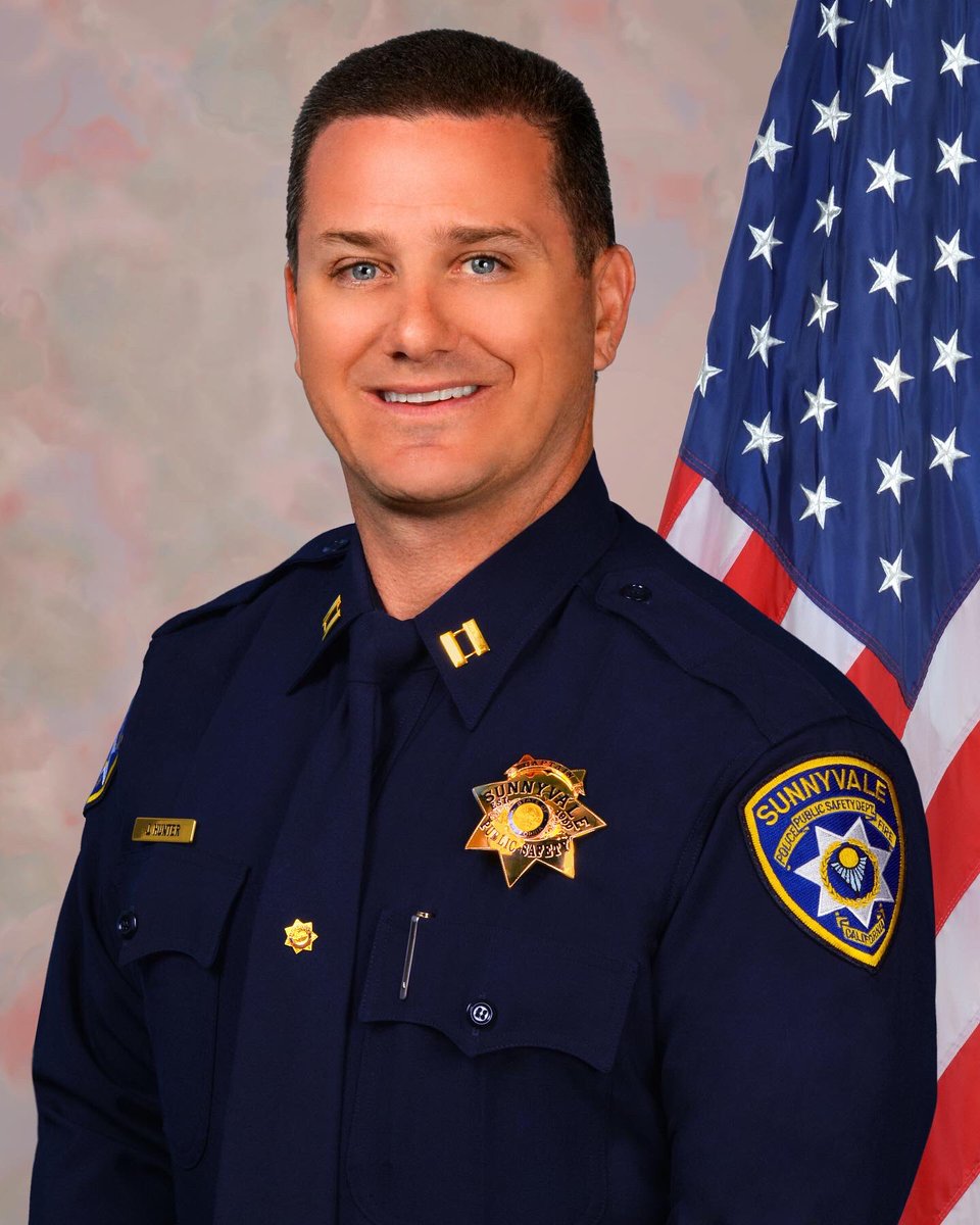 SunnyvaleDPS's tweet photo. Over the last two decades, Captain Jeff Hunter has dedicated his life to serving our communities. Today, he’ll be working his final shift before retiring. We are so thankful for his service and will miss him! Read about his career here: https://t.co/IsBvvANyQR https://t.co/1GBtkRF0fD