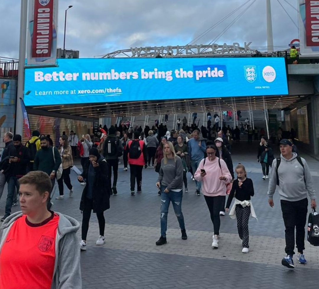 <a href="/Xero/">Xero</a> at Wembley supporting the #Lionesses ⚽️⚽️⚽️
