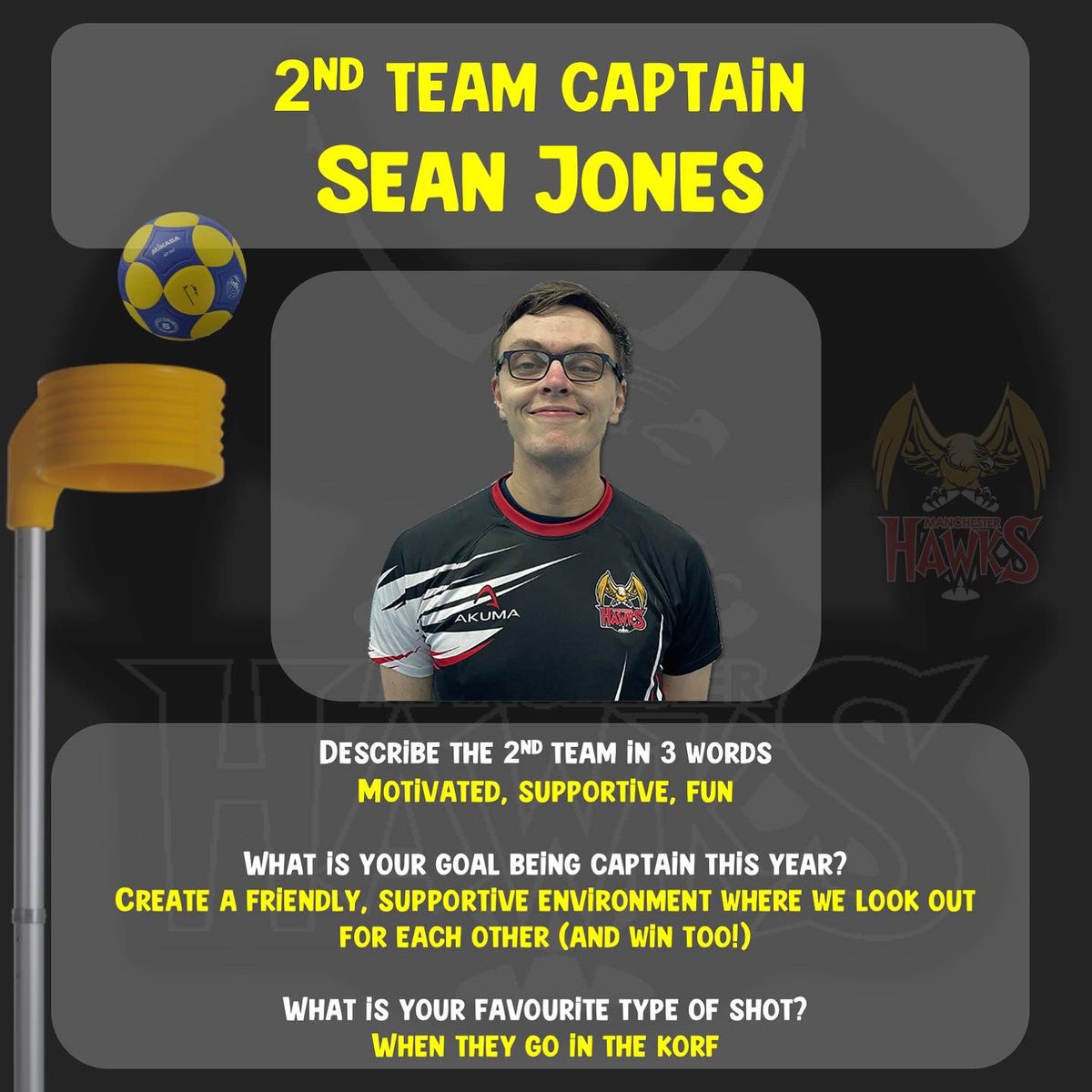 ManchesterHawks's tweet photo. In preparation for fixtures this weekend we want to introduce this season’s captains! 👩🏽‍✈️🧑🏻‍✈️

This year Manchester Hawks have 5 teams entered! 🤩 here are the captains of teams 1, 2 and 3! https://t.co/AT6lYnZ3P3
