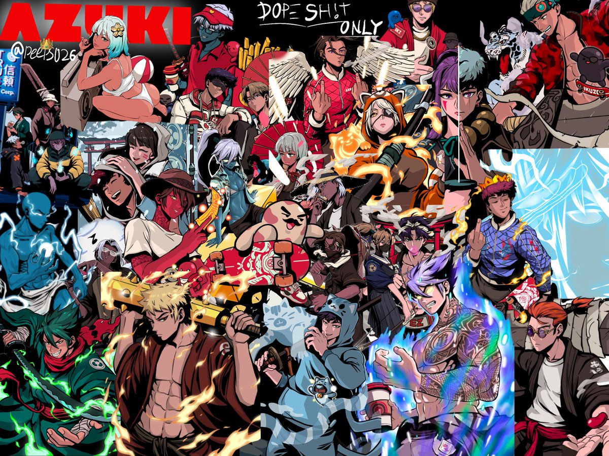 Yo ⁦<a href="/AzukiOfficial/">Azuki</a>⁩ fam, a lil ⁦@peeps026⁩ family picture
This was really fun to edit, and I want to add a thank you to ⁦@peeps026⁩ for your art, and immense contribution to the garden and to the community in general 🐏👑
Everyone ready for the 14.10?👀
!IKZ