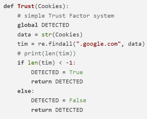 disasmdotme's tweet photo. 2/
- Trust factor based based on the presence of google subdomains in cookies (but with a sad mistake in regex)
- Profiling stolen accounts not only by nitro and billing info, but also by "Discord Employee", "Bug Hunter Level 1" and other interesting badges https://t.co/7ZEKUaYUVI
