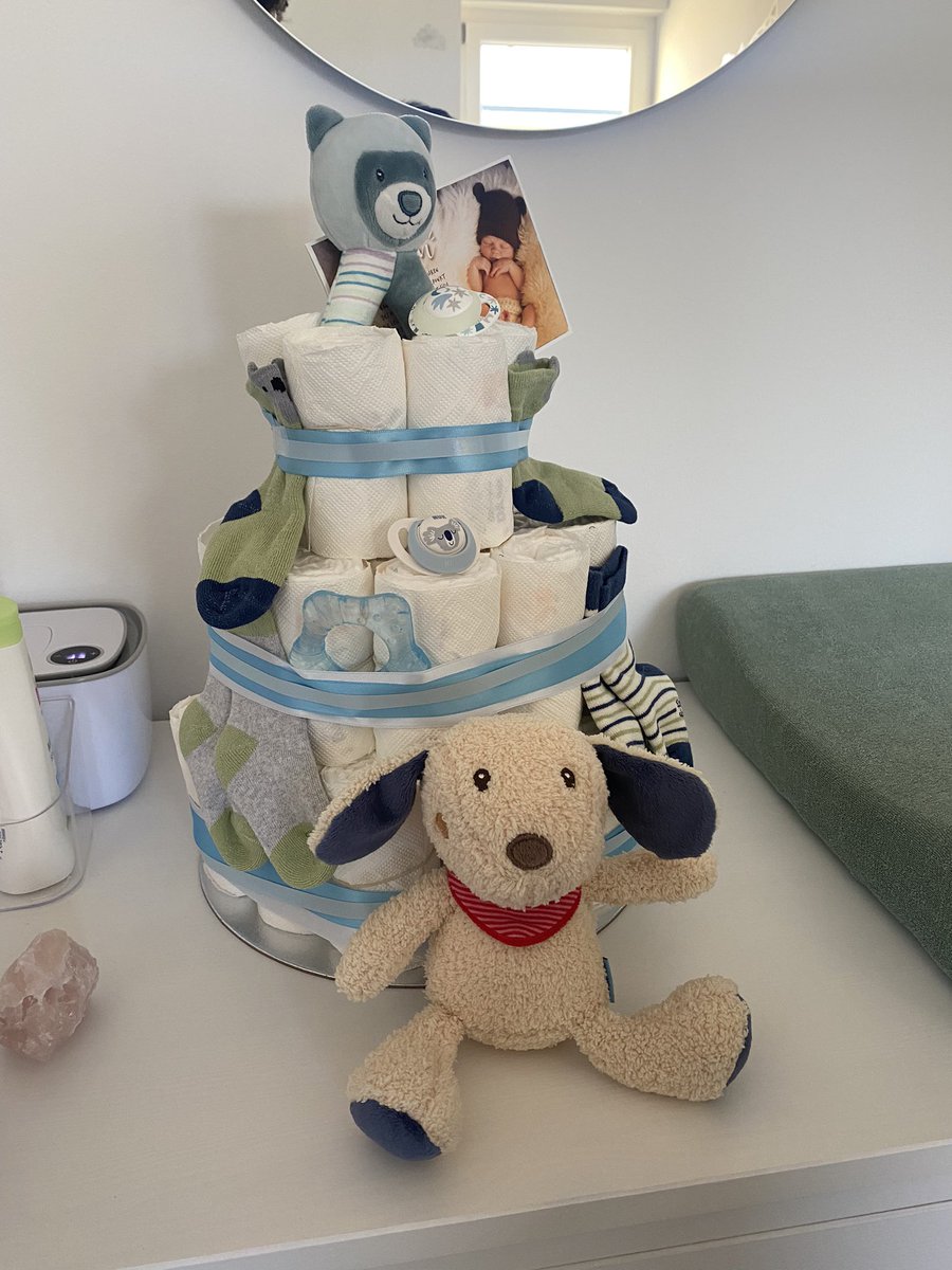 bjoernhesse's tweet photo. 🎂 Eine Windeltorte von meinen Eltern und auch sonst unzählige Glückwünsche von unserer Vielzahl an Freunden zur Geburt von @MaxwellHesse ❤️ Wir sind unglaublich dankbar &amp; überglücklich über so viel Liebe und Anteilnahme! #keepgrowing https://t.co/3bb4wwNdk2