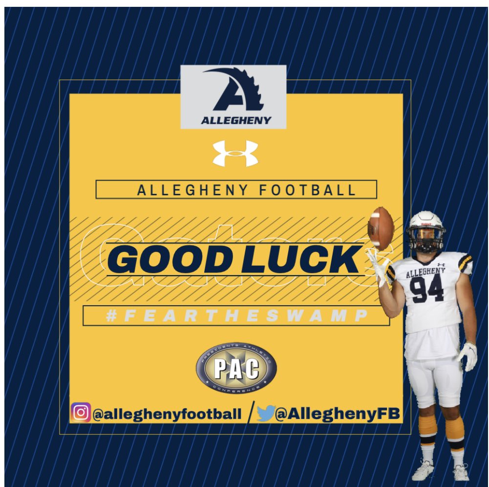 I appreciate <a href="/AlleghenyFB/">Allegheny Football</a> for Showing love 💛🐊