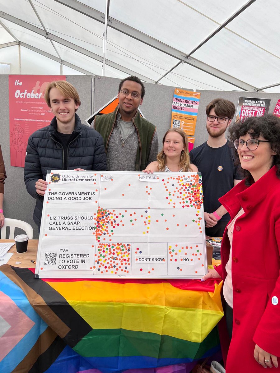 🎓 I've had a fantastic afternoon at <a href="/UniofOxford/">University of Oxford</a> freshers fair - great to see the incredible range of societies on offer.

Thanks to Michael and Theo for showing me round, it was a pleasure to meet so many students from <a href="/OxUniLibDems/">Oxford Students Liberal Association</a>, <a href="/HereOxford/">It Happens Here Oxford</a>, <a href="/OxfordStudents/">Oxford SU</a> and more.