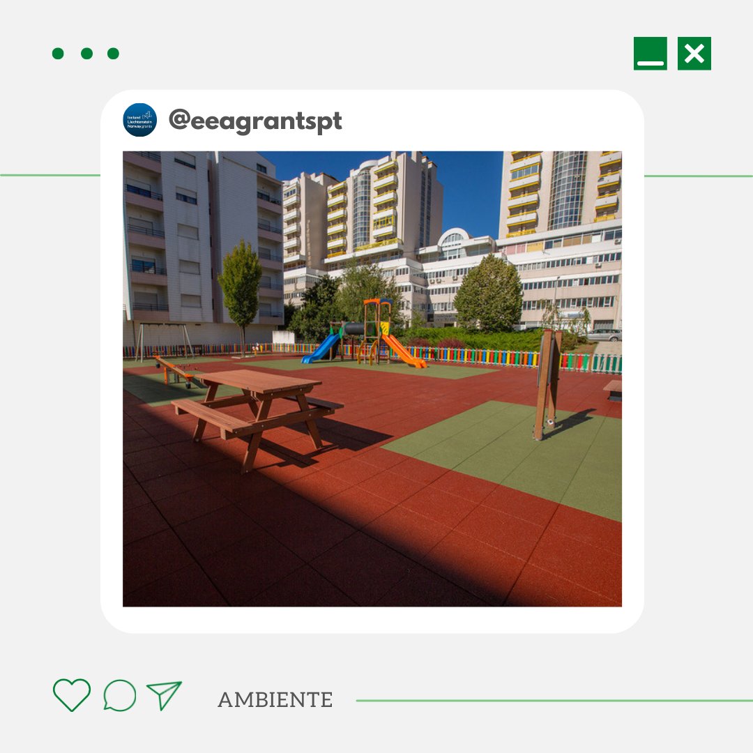 EEAGrantsPT's tweet photo. No âmbito do projeto “Para cá do Marão embalagens não!” foi inaugurado um Eco-Parque Infantil na Quinta das Hortas, Vila Real. O parque, que possui cerca de 80% da sua constituição em material reciclado, está ao dispor de todos(as) os(as) munícipes ♻️
#eeagrants #programaambiente https://t.co/BoIlCncJxK