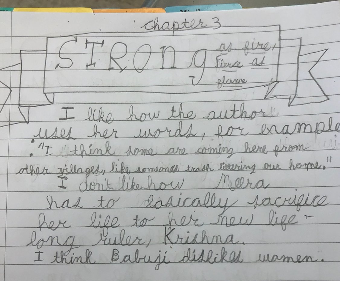 AppleMurphy22's tweet photo. #GRAfire Our Ss are already growing as readers/learners by engaging w other Ss in the USA reading the incredible STRONG AS FIRE FIERCE AS FLAME Unique opportunity. @supriyakelkar_ @LEEandLOW @Washington_NJ https://t.co/WjEfBvh39Q