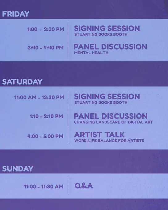 Lightbox expo is next week already! I am SO excited I'll be signing books, participating in two panels, doing a Q&amp;A, and giving a talk about work/life balance for artists. I'll also just be walking around at the event. Can't wait to meet some of you! 