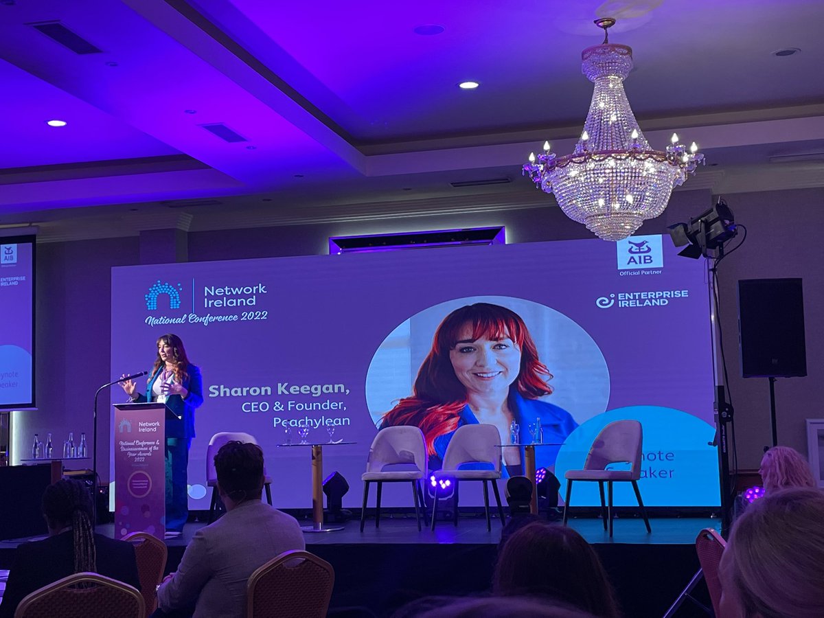 MailoPower's tweet photo. The #PowerOfBelief @KennedyMary MC @PeachyLeanLove Founder Sharon Keegan @lisafallonsport @sthabanks @Meta Dr Vanessa Creaven @spotlight_ocare @NancySmyth_ and @EoinMcGee at the @Network_Ireland Conference @salthill_hotel #Galway today. 

#NetworkIreland #backedbyAIB https://t.co/dbrZwEuNqZ