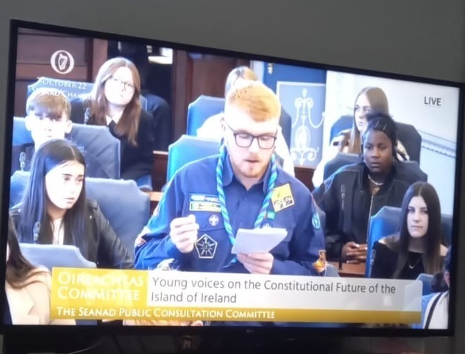 halvey_bob's tweet photo. Very proud day today. My son @HalveyEoghan speaking in the Seanad earlier. Some have said his maiden speech Representing us all so well Maith an fear Eoghan https://t.co/yxHu1kTZ8C