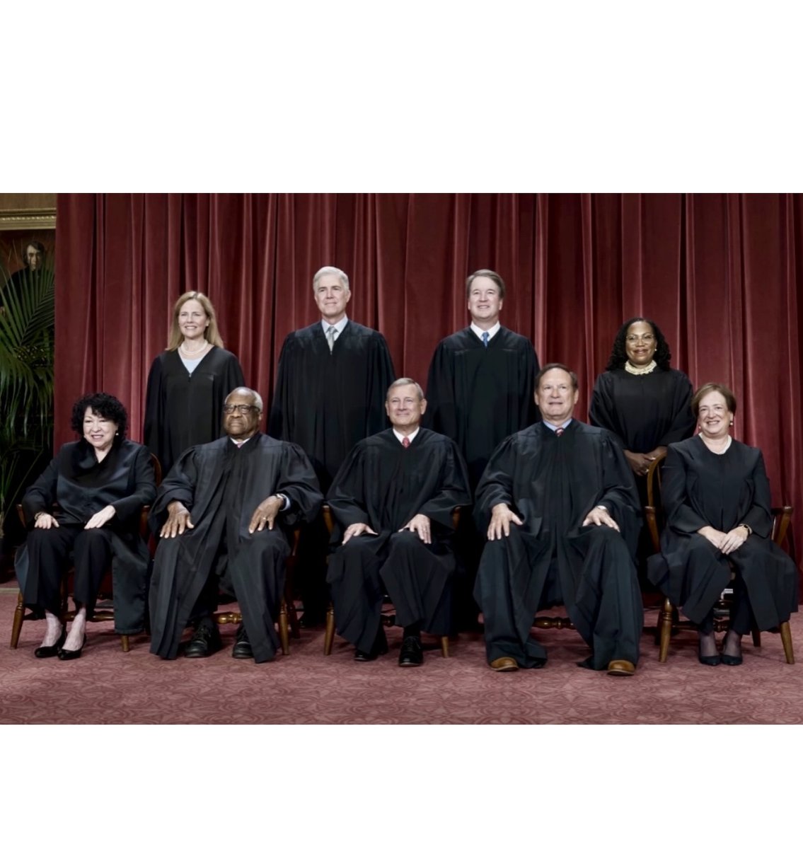 Then and now . . .

On the left, the Supreme Court's very first "class photo" from 1867.

On the right, the newest edition of the group portrait, just released.