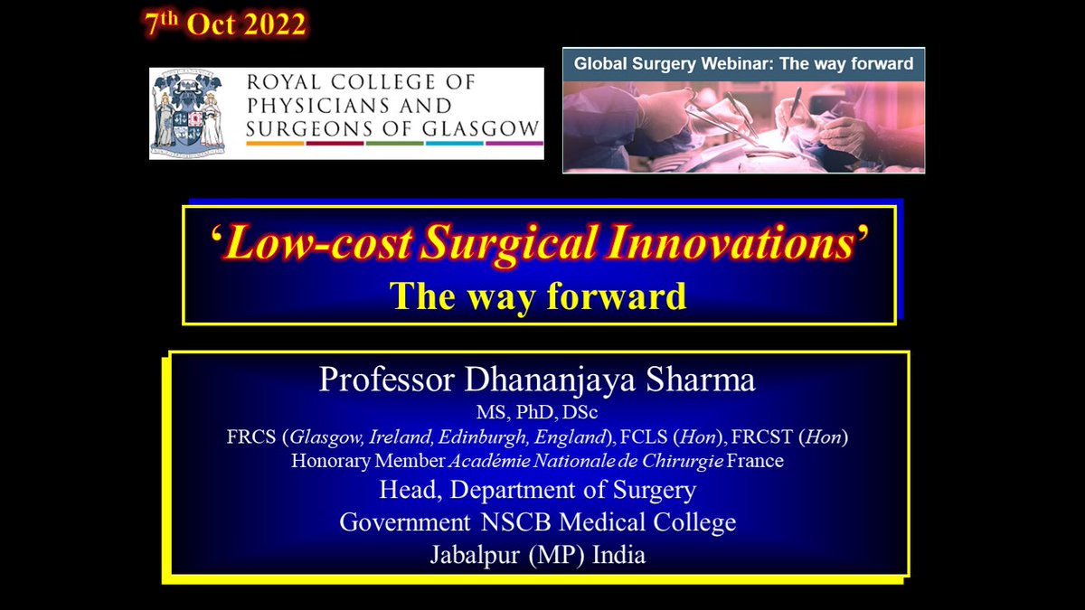 Wonderful webinar! It was a privilege to partake in this sumptuous academic feast 😊 Grateful to RCPS Glasgow for the chance to helm the show and also to all the invited speakers for great presentations 🙏😌