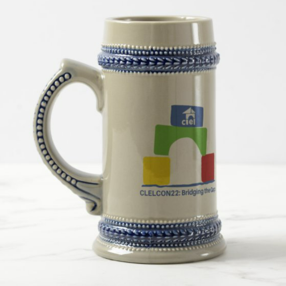 StorytimeCrabb's tweet photo. I can get the #CLELCON22 logo on a beer mug? Early literacy and stout for the win. 
https://t.co/QmRrPiQ5aJ https://t.co/LD0dLYpmUN
