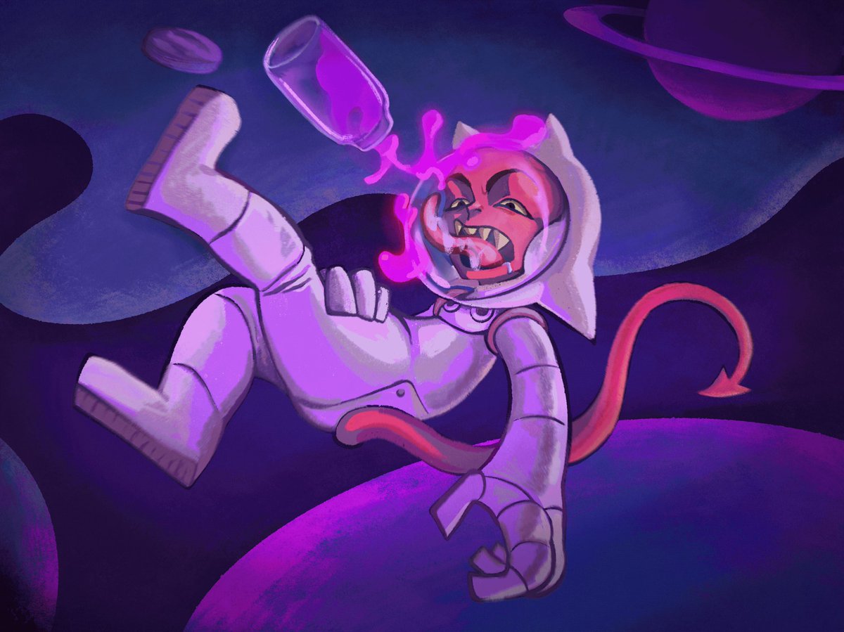 Futurew3b's tweet photo. Slurp, that was not a big deal for our Artist @theimpsnft https://t.co/p9IDphC0Ss