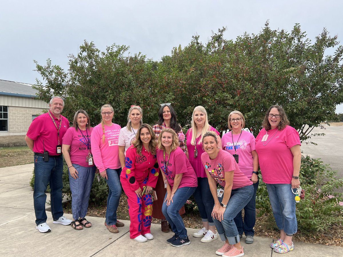 Pink Out Friday! Love our school spirit! 

<a href="/blanco_isd/">Blanco ISD</a> <a href="/ClayRosenbaum/">Clay Rosenbaum</a>
