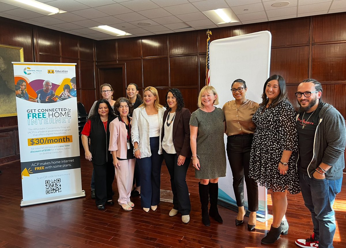 CentralFalls_RI's tweet photo. Today, our city launched Central Falls Connect – an effort to help our residents enroll in the new federal Affordable Connectivity Program that gives eligible households access to free home internet! 

Learn more or enroll: https://t.co/4YpG6xK8tD. https://t.co/z5iwafg6eu