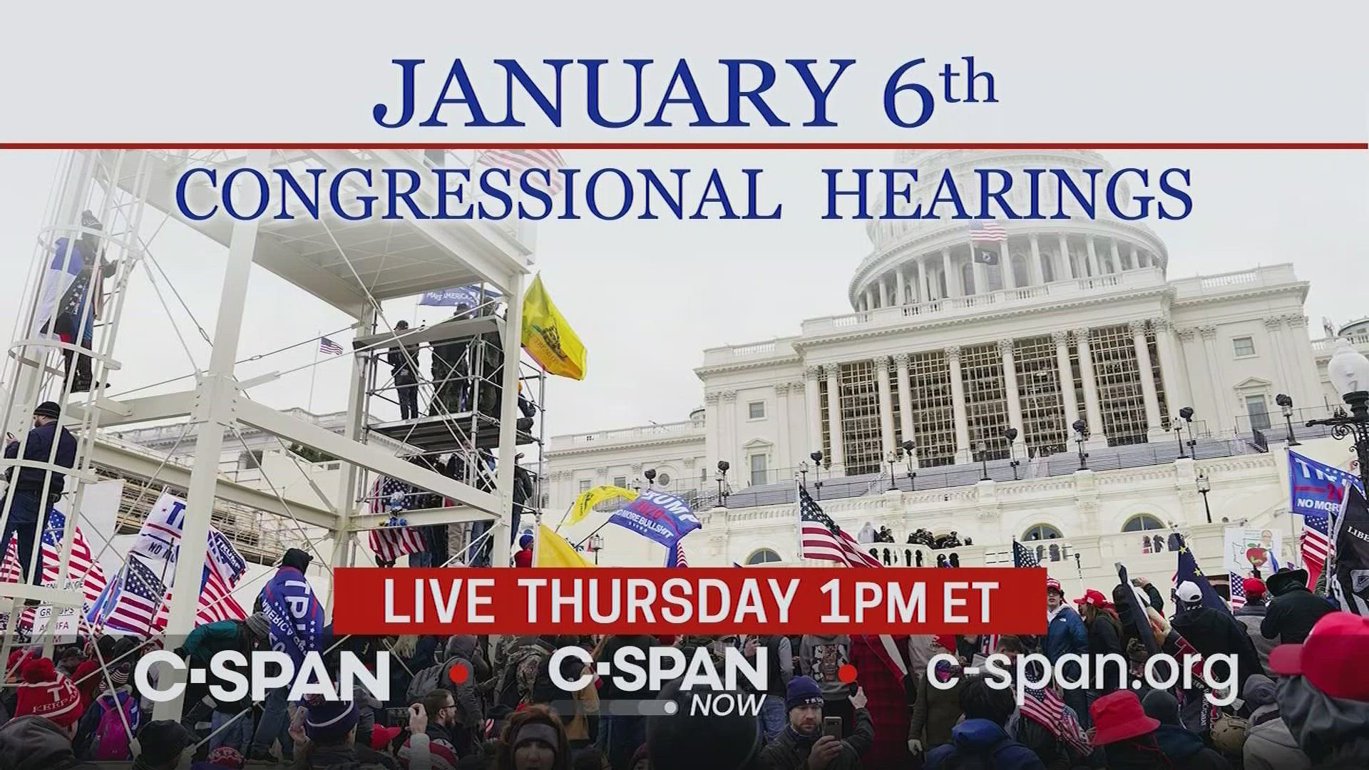 CSPAN on Twitter: quot January6thCmte Ninth Public Hearing LIVE at 1pm CSPAN on Twitter: quot January6thCmte Ninth Public Hearing LIVE at 1pm