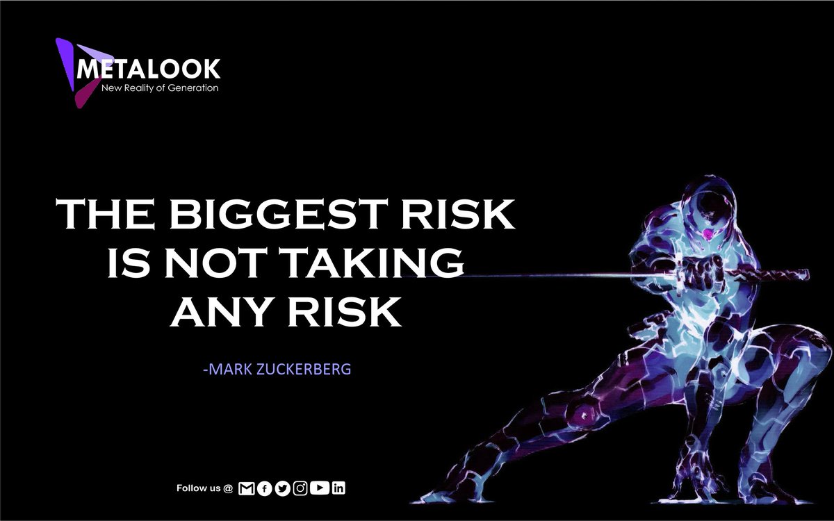 Metalook3's tweet image. Step outside to your comfort zone and watch yourself to grow...
metalook.live 
#Metalook #metaverse #motivation