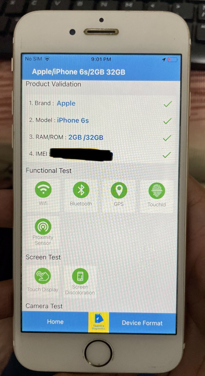 ergauravpaliwal's tweet photo. @Flipkart please educate your delivery boy for exchange order proximity sensor test he is checking charger point. 
but using same app all test passed. please reattempt with trained staff https://t.co/hRYRRTVkyP