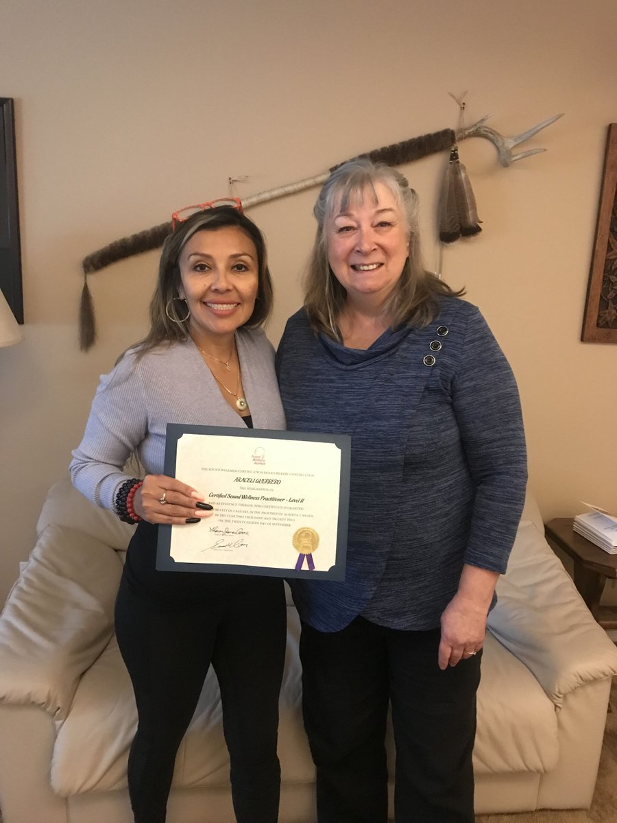 Celebrating one of our newest Certified Sound Wellness Practitioners, Level 2. Congratulations, AraCheli Guerrero! ❤