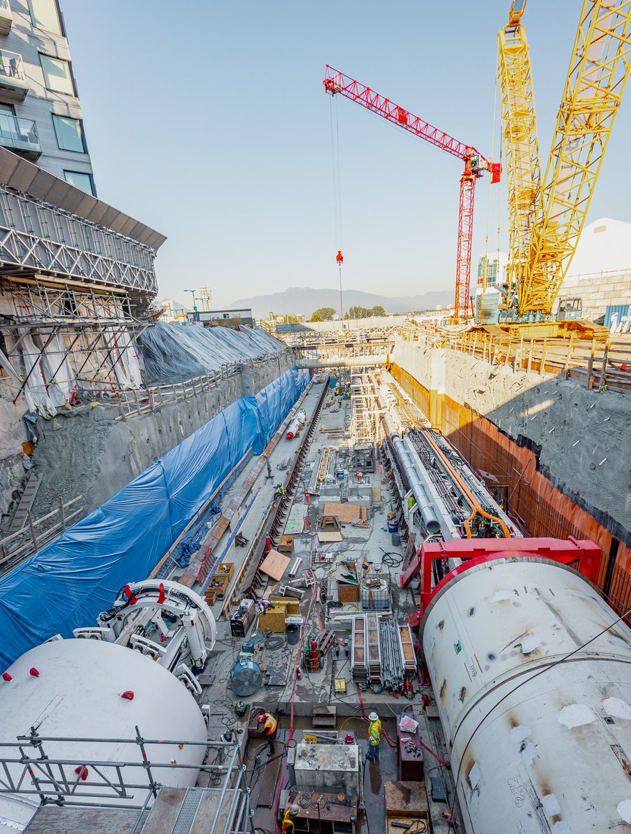 Rob_Fleming's tweet photo. The Broadway Subway project will provide affordable, clean and fast public transit for one of the busiest corridors in North America. Tunnel excavation started today, a major milestone for this project! @TranBC 

https://t.co/cbIcpKLySI https://t.co/fXqgKbQ9zi