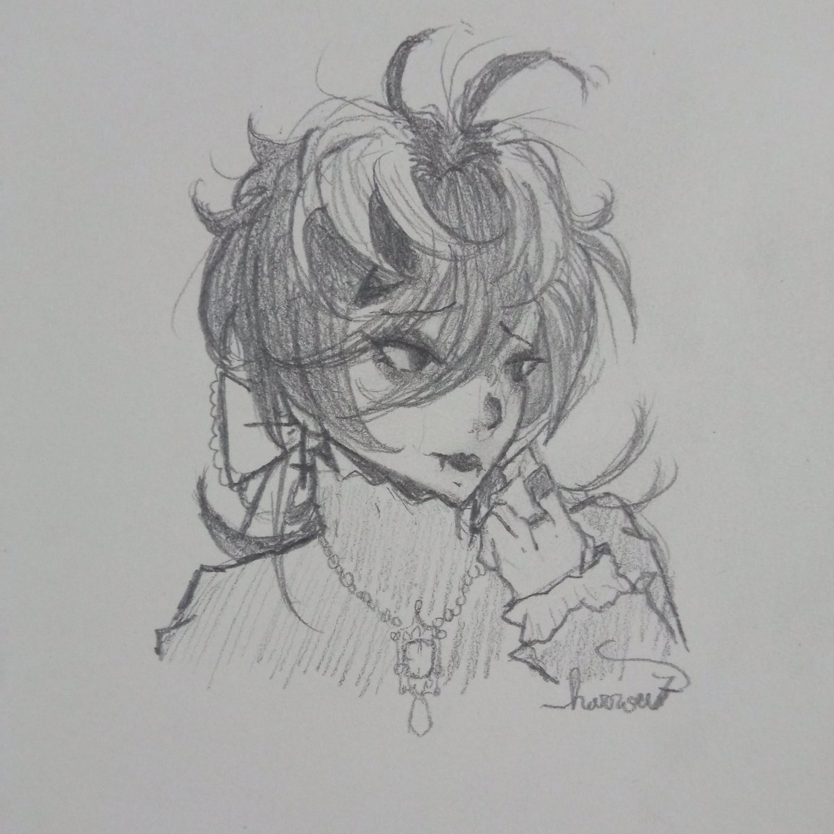 __Harrow7's tweet photo. Counting everyday I post on October till I get to my bday
October 7th: vampirish Jyushi doodle π¦ππ
#fanart #october #harrow7 #__harrow7 #aimonojyushi #papersketch #sketch #doodleart #artist #traditionalart https://t.co/ioQBFgNkzf